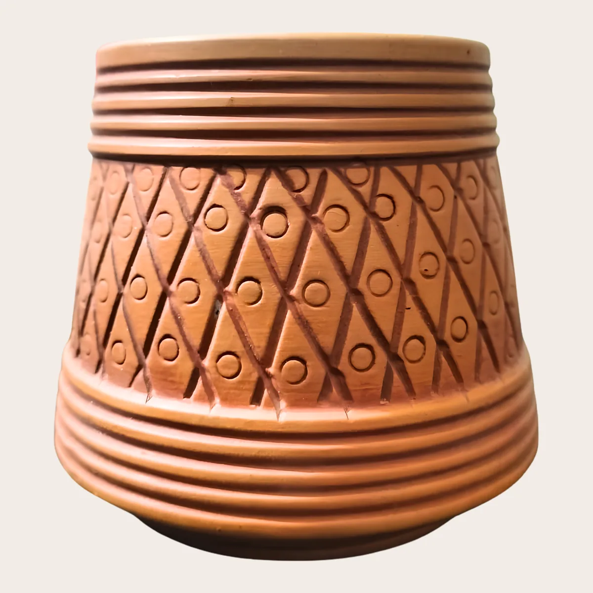 Lattice Clay Pot