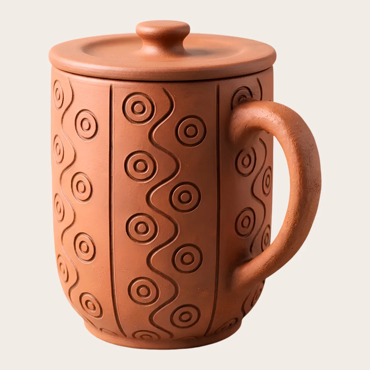 Lidded Pattern Mug