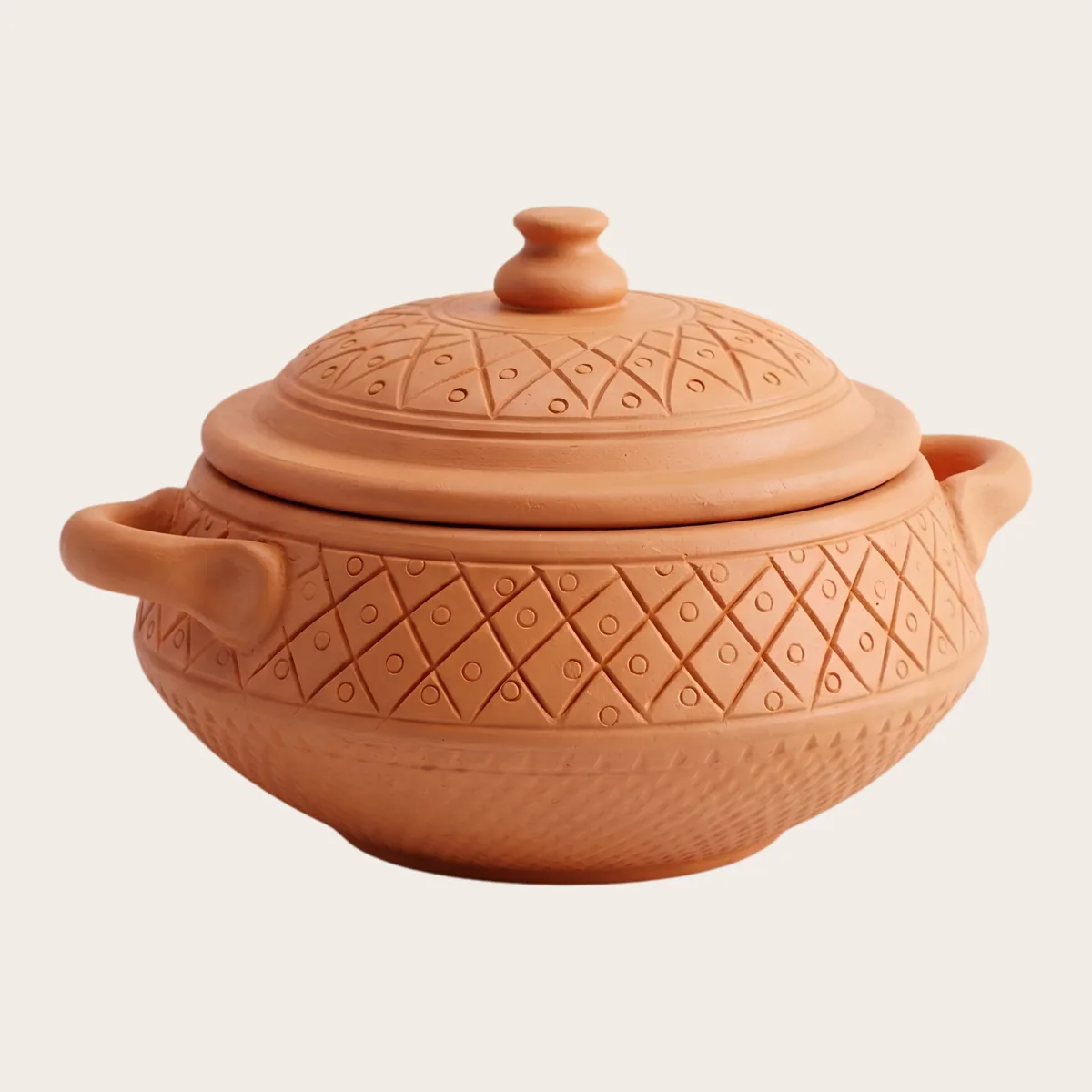 Lidded Clay Serving Dish